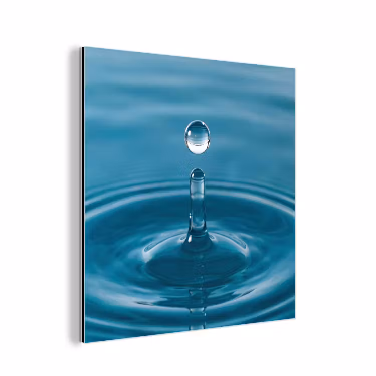 Aluminium schilderij - Waterdruppel - Water - Oppervlakte — 1
