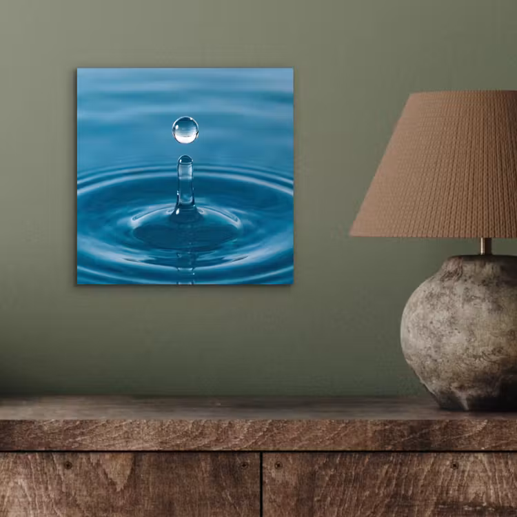 Aluminium schilderij - Waterdruppel - Water - Oppervlakte — 3