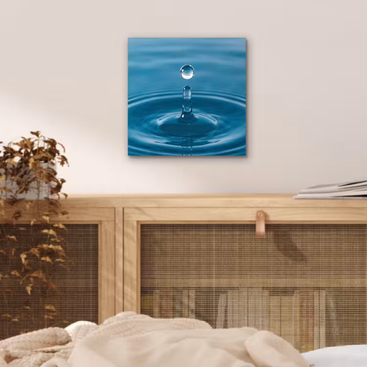 Aluminium schilderij - Waterdruppel - Water - Oppervlakte — 4