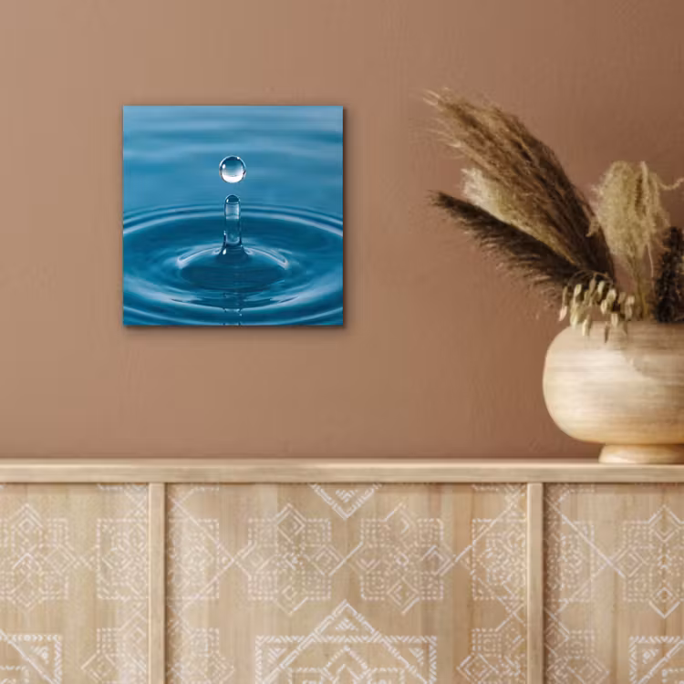 Aluminium schilderij - Waterdruppel - Water - Oppervlakte — 5