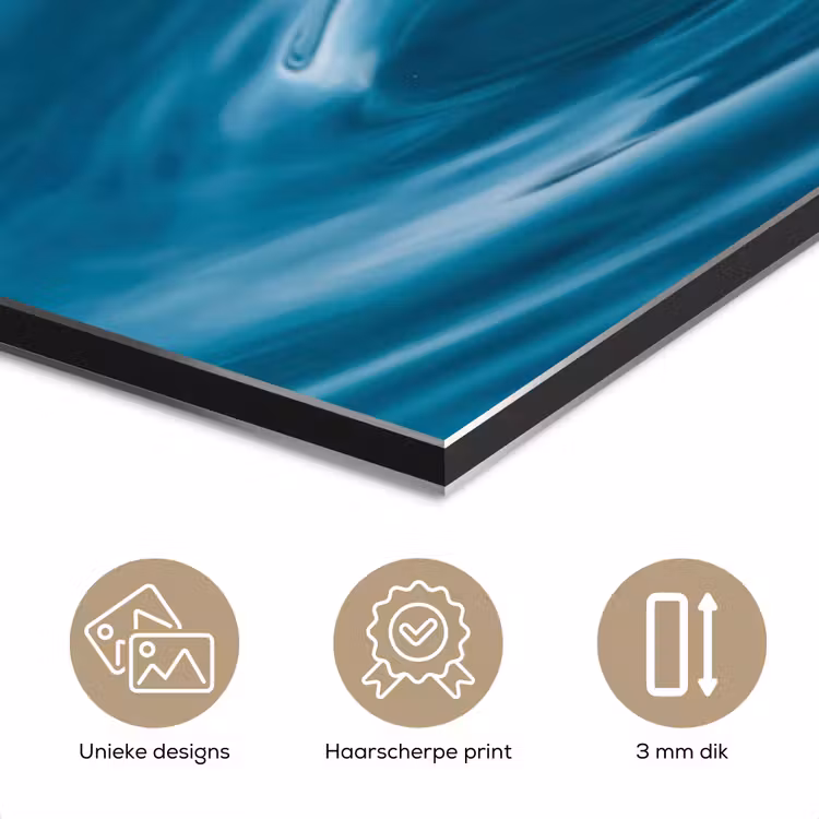 Aluminium schilderij - Waterdruppel - Water - Oppervlakte — 7