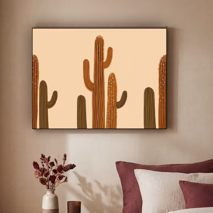 Art Frame - Cactus - Woestijn - Zand - Bruin — 2