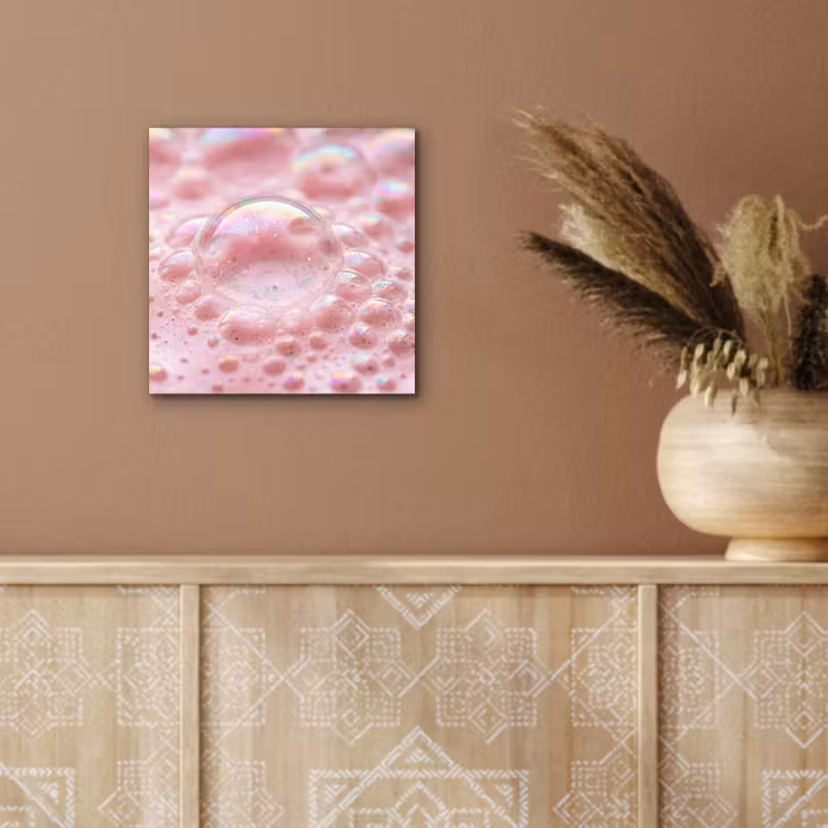 Aluminium schilderij - Schuim - Structuur - Roze — 5