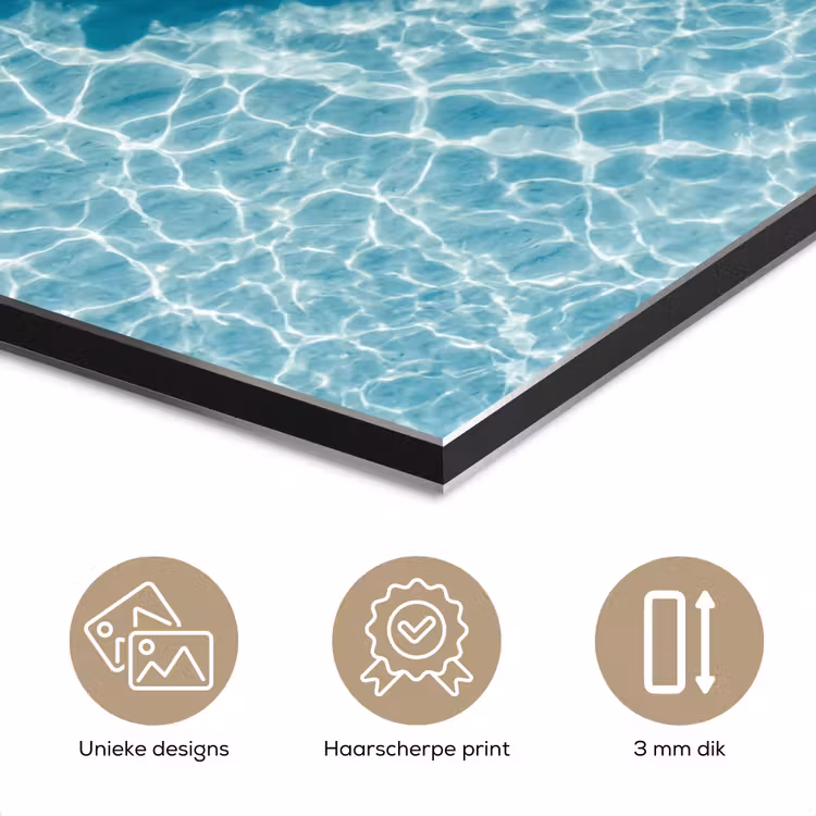 Aluminium schilderij - Surfboard - Water - Badpak - Oranje — 7
