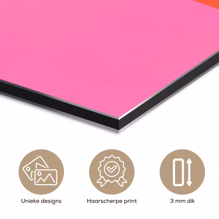 Aluminium schilderij - Palmbomen - Modern - Roze — 7