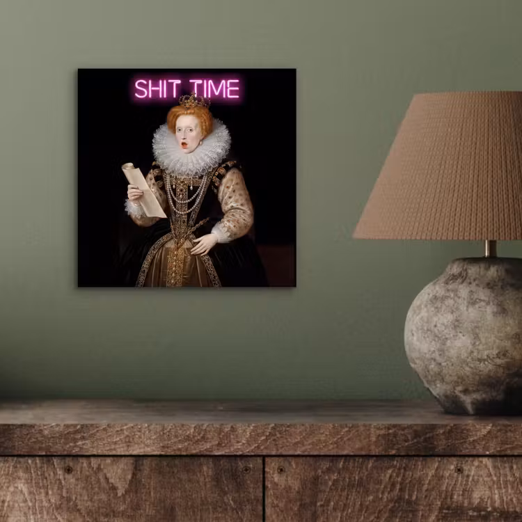 Aluminium schilderij - Portret - Humor - Neon — 3
