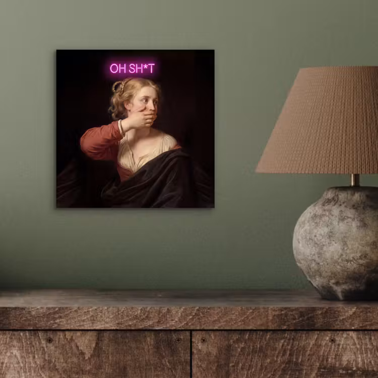 Aluminium schilderij - Quote - Neon - vrouw — 3