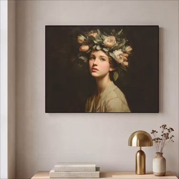 Art Frame - Bloemenstilte - Vrouw - Portret — 3