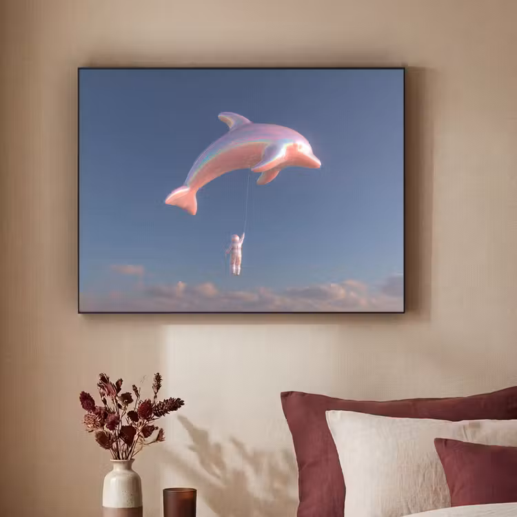 Art Frame - Dolfijn - Roze - Astronaut — 2