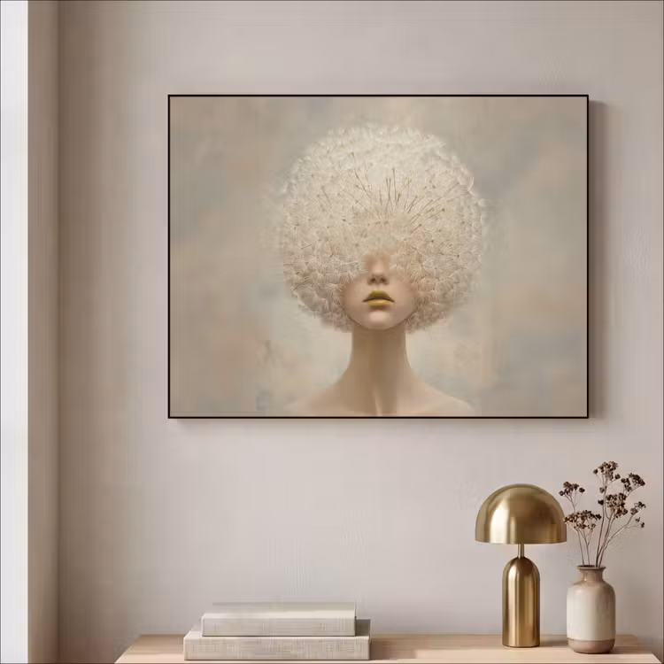 Art Frame - Dromerig - Beige - Paardenbloemzaadjes — 3