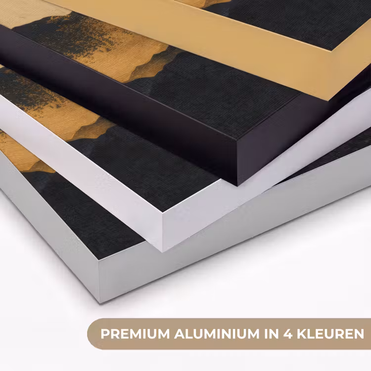 Art Frame - Gouden Bergen bij Maanlicht — 5