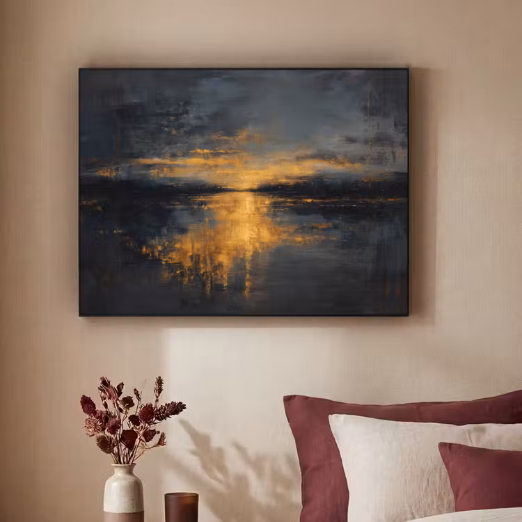 Art Frame - Gouden Reflectie op Water — 2