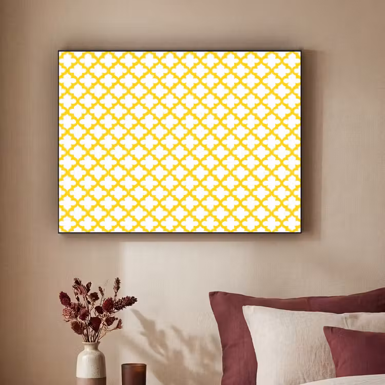 Art Frame - Patroon - Geometrisch - Klassiek - Geel — 2