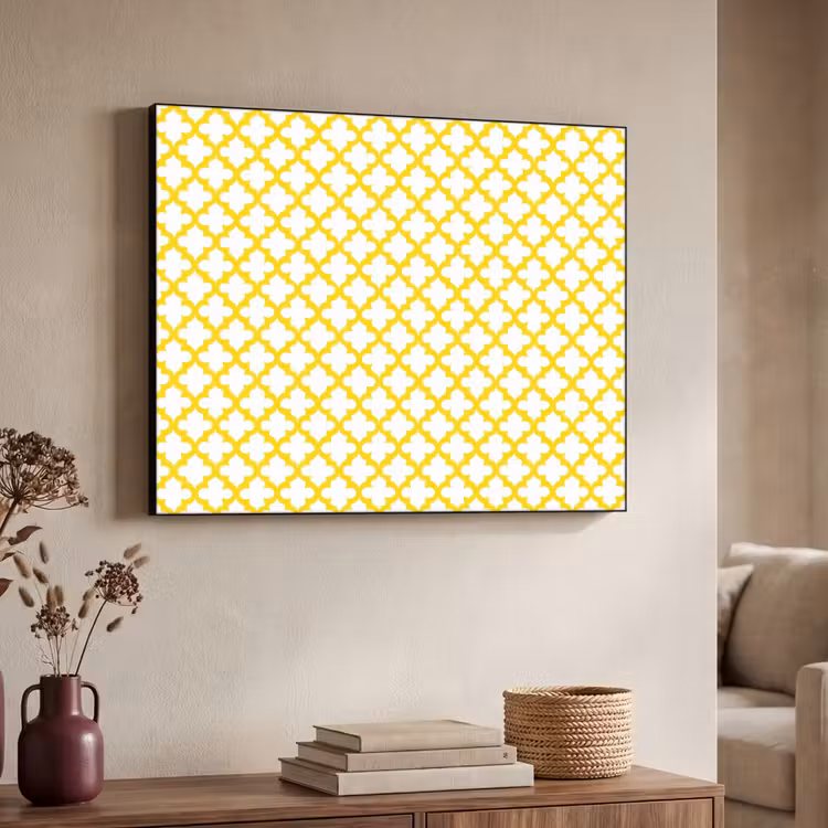 Art Frame - Patroon - Geometrisch - Klassiek - Geel — 4