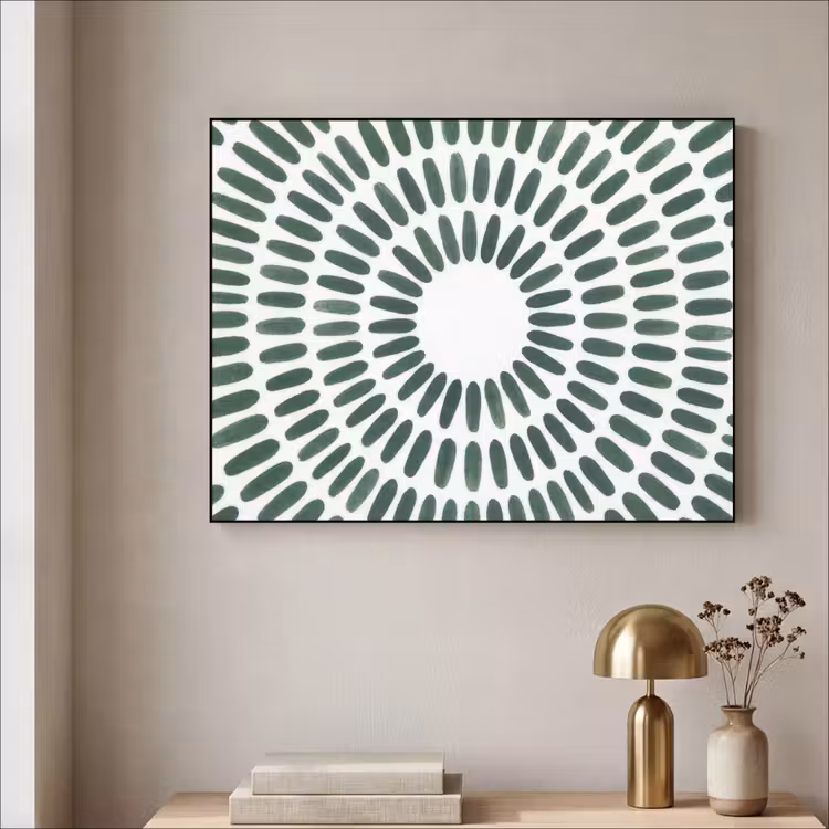 Art Frame - Abstract - Cirkel - Patroon - Modern - Groen — 3