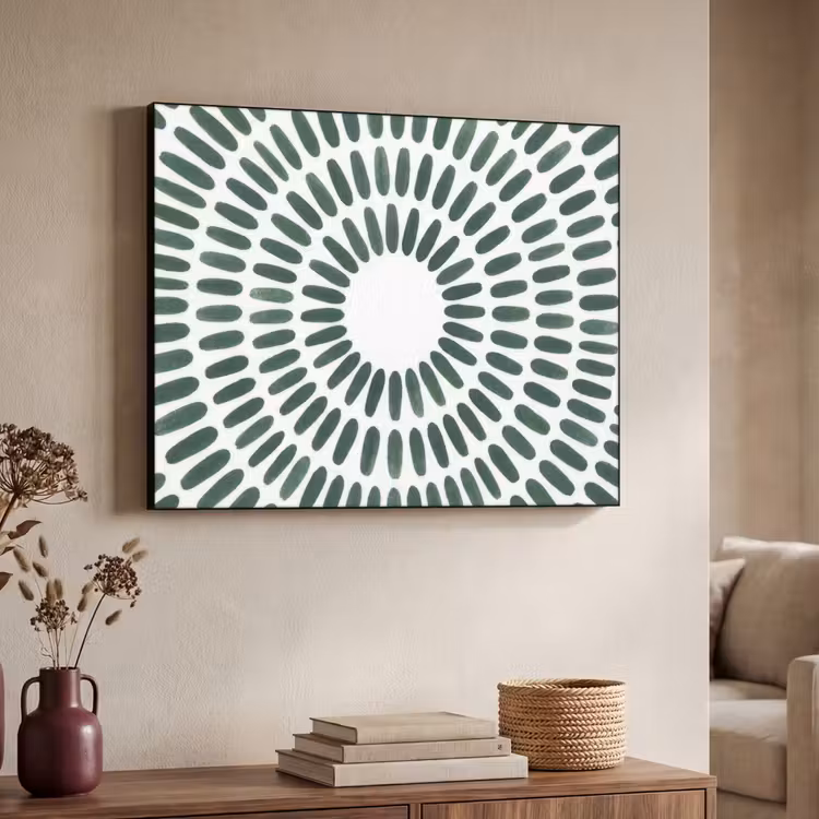 Art Frame - Abstract - Cirkel - Patroon - Modern - Groen — 4