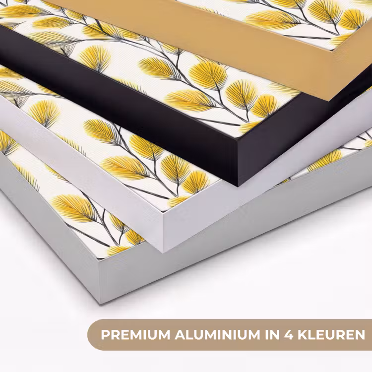 Art Frame - Bladeren - Botanisch - Elegant - Geel - Zwart — 5
