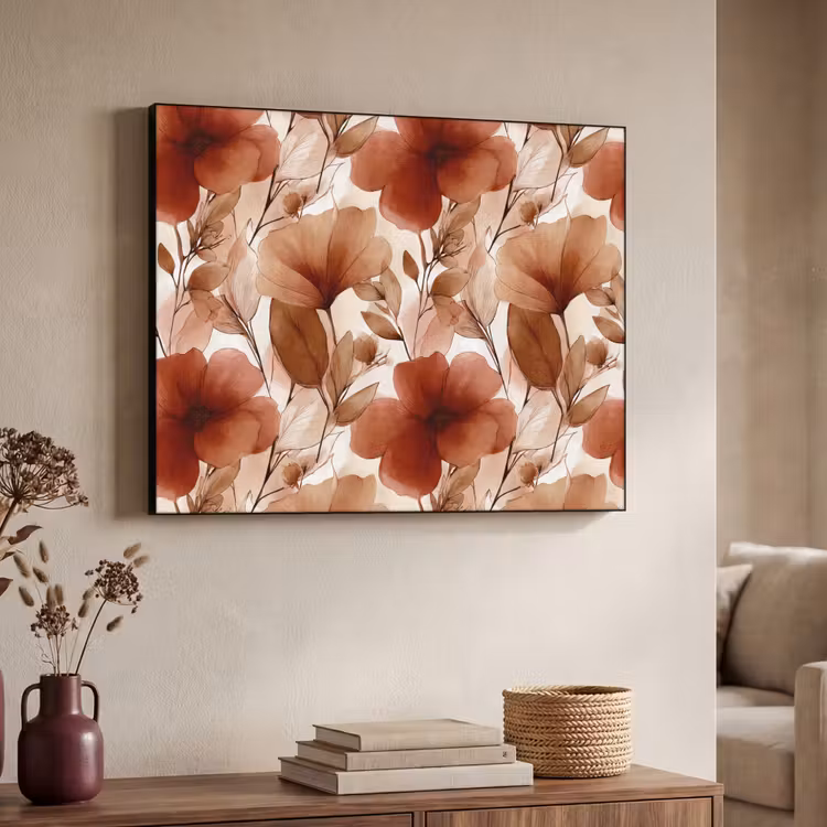 Art Frame - Bloemen - Aquarel - Botanisch - Terracotta — 4