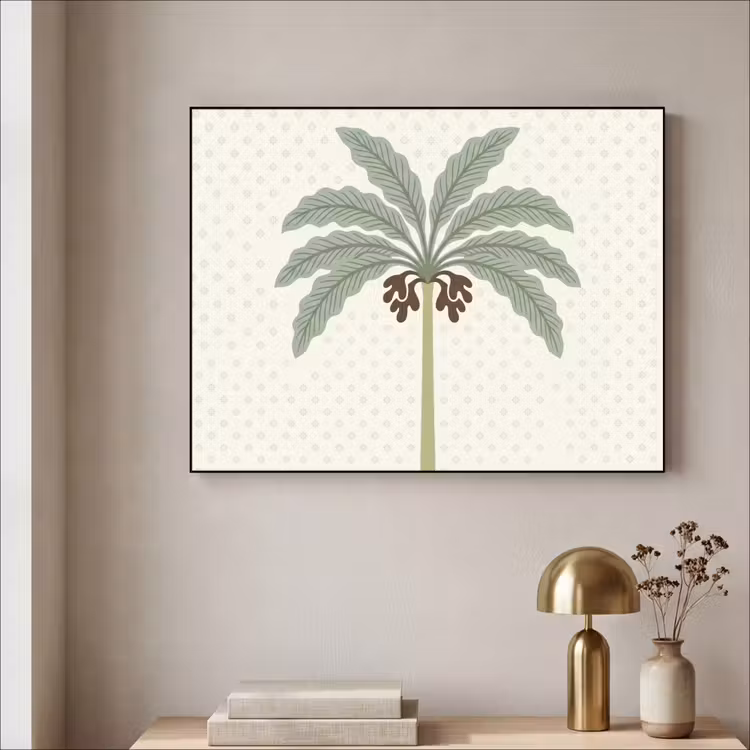 Art Frame - Boom - Bladeren - Groen - Decoratief - Beige — 3