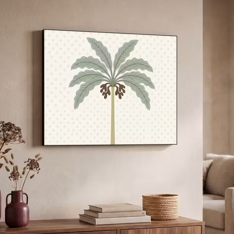 Art Frame - Boom - Bladeren - Groen - Decoratief - Beige — 4