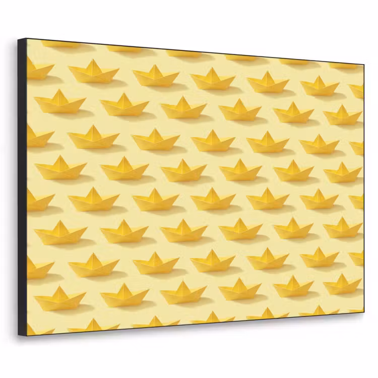Art Frame - Bootjes - Origami - Creatief - Geel — 1