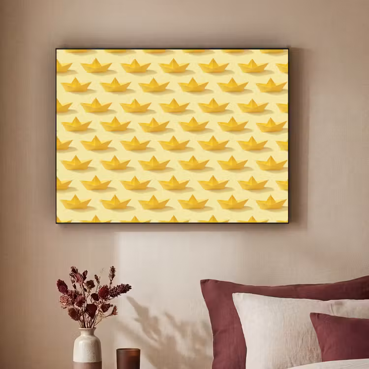 Art Frame - Bootjes - Origami - Creatief - Geel — 2