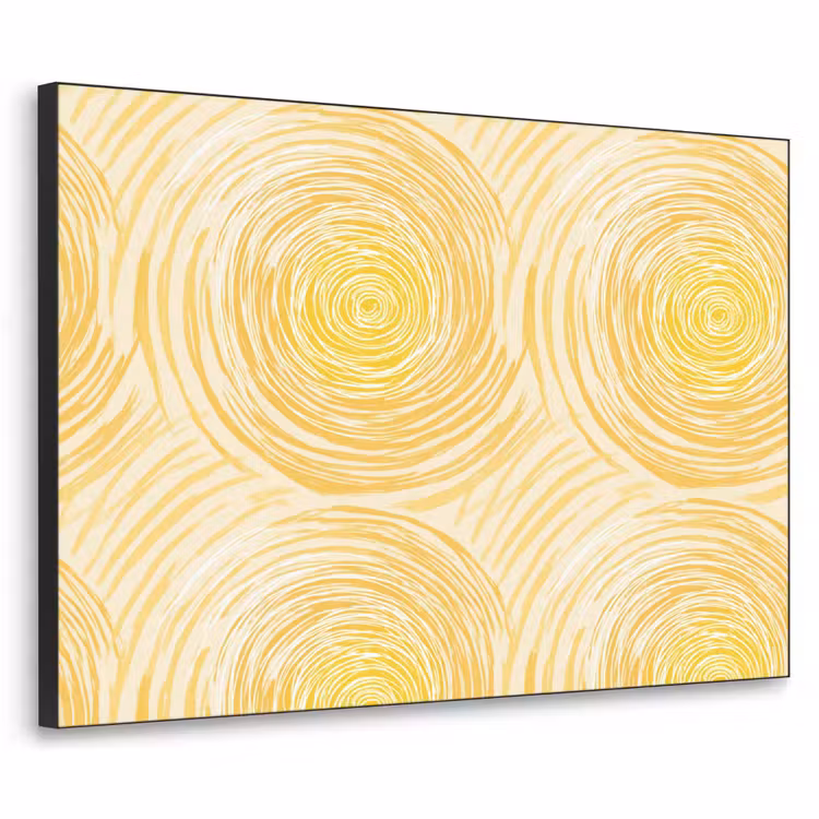 Art Frame - Cirkels - Abstract - Artistiek - Geel — 1