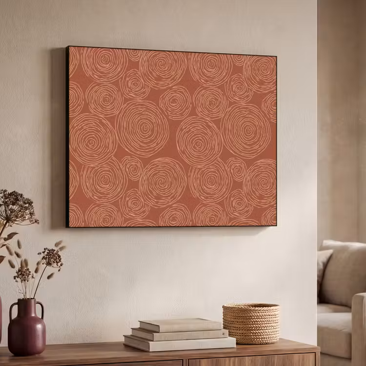 Art Frame - Cirkels - Abstract - Artistiek - Terracotta — 4