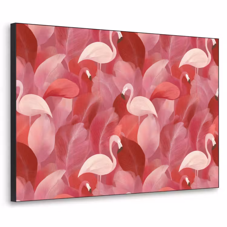 Art Frame - Flamingo - Botanisch - Elegant - Roze - Rood — 1