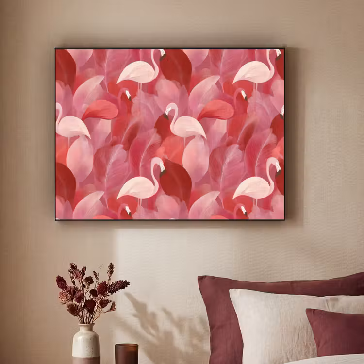 Art Frame - Flamingo - Botanisch - Elegant - Roze - Rood — 2