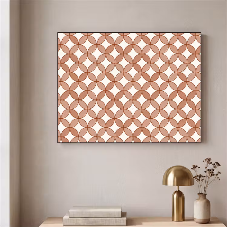 Art Frame - Geometrisch - Cirkels - Modern - Terracotta — 3