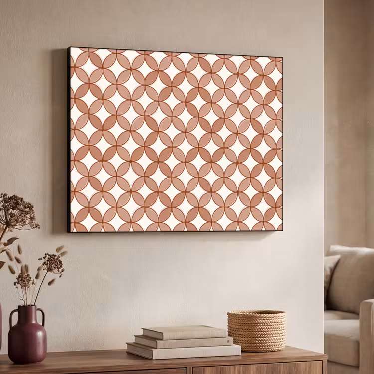 Art Frame - Geometrisch - Cirkels - Modern - Terracotta — 4