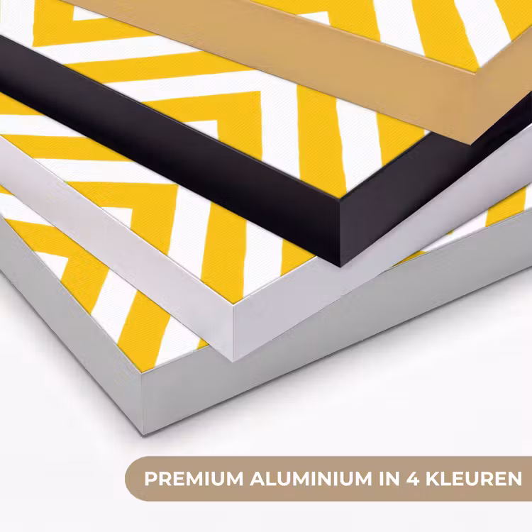 Art Frame - Geometrisch - Lijnen - Modern - Geel - Wit — 5