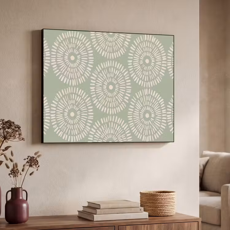 Art Frame - Patroon - Cirkels - Abstract - Modern - Groen — 4