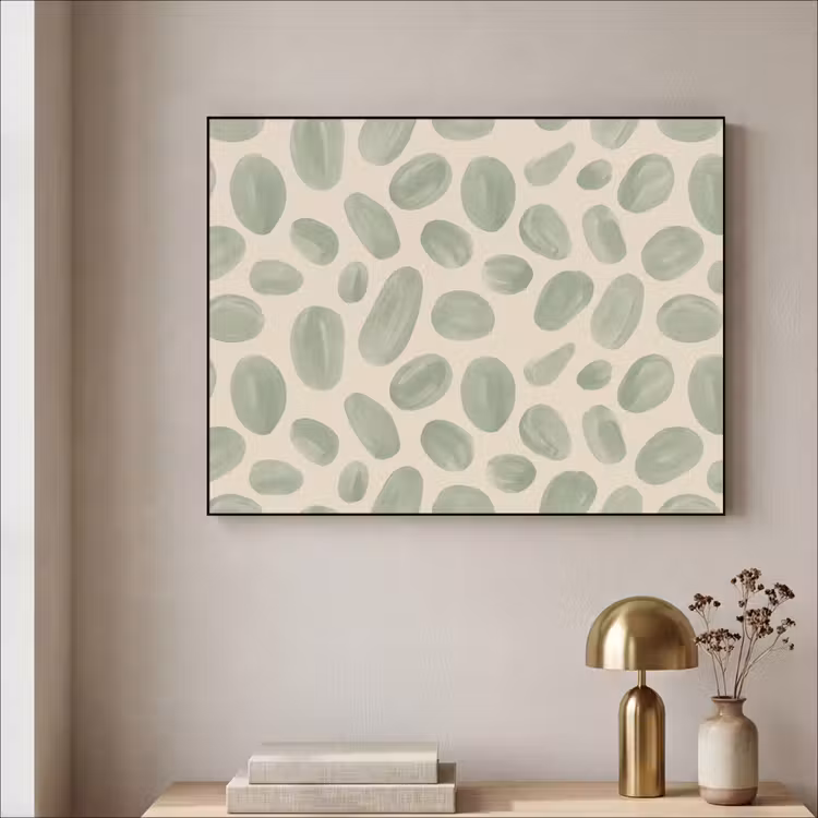 Art Frame - Abstract - Patroon - Organisch - Groen - Modern — 3