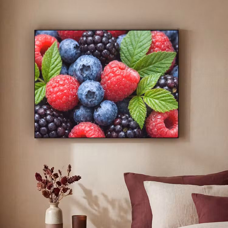 Art Frame - Bessen - Vers - Waterdruppels - Kleurrijk - Eten — 2