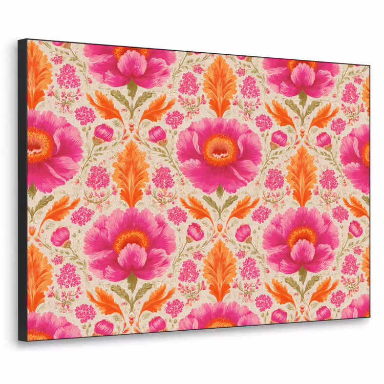 Art Frame - Bloemen - Barok - Roze - Oranje — 1