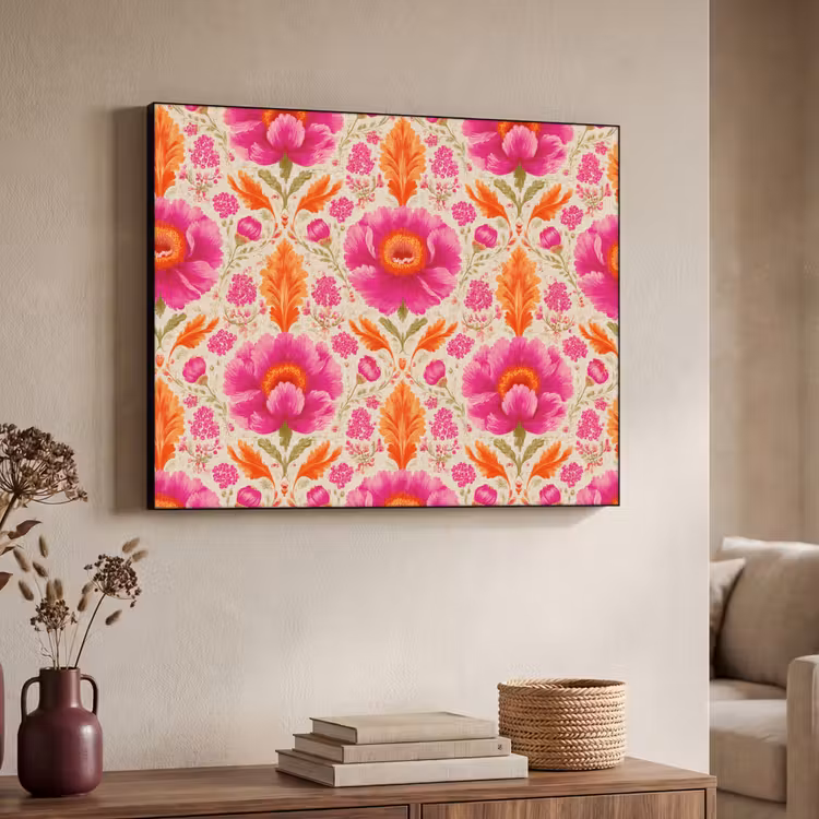 Art Frame - Bloemen - Barok - Roze - Oranje — 4
