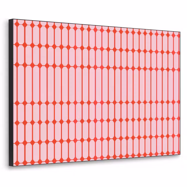 Art Frame - Geometrisch - Minimalistisch - Rood - Roze — 1