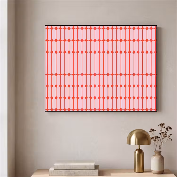Art Frame - Geometrisch - Minimalistisch - Rood - Roze — 3