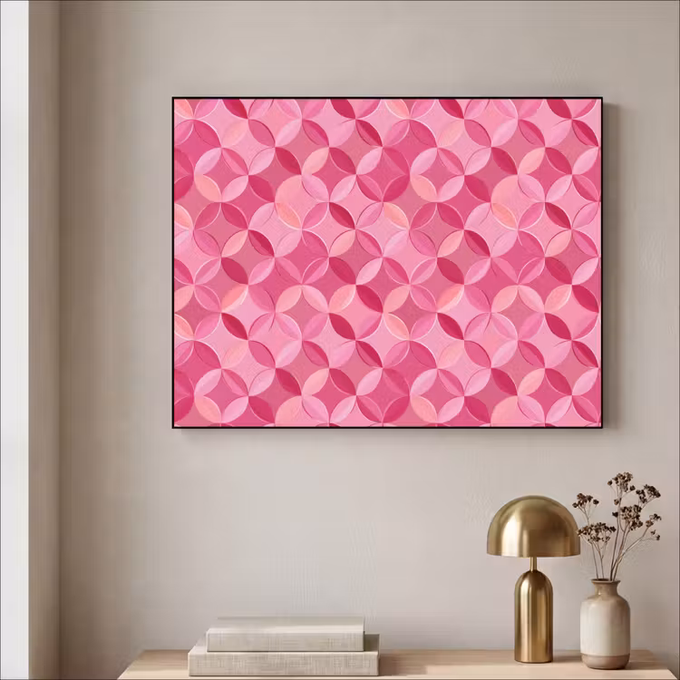 Art Frame - Geometrisch - Mozaïek - Modern - Roze — 3