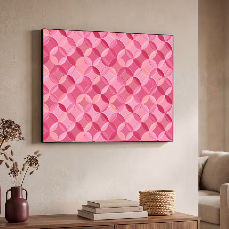 Art Frame - Geometrisch - Mozaïek - Modern - Roze — 4