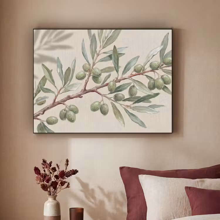 Art Frame - Olijftak - Bladeren - Natuur - Groen - Beige — 2