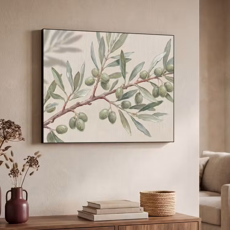 Art Frame - Olijftak - Bladeren - Natuur - Groen - Beige — 4