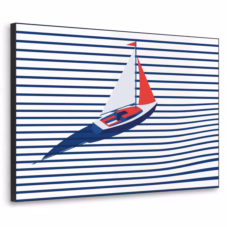Art Frame - Boot - Water - Abstract - Blauw — 1