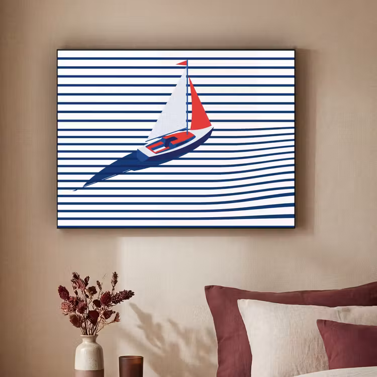 Art Frame - Boot - Water - Abstract - Blauw — 2