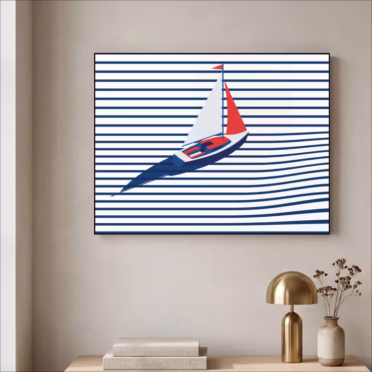 Art Frame - Boot - Water - Abstract - Blauw — 3