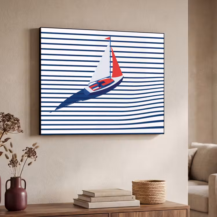 Art Frame - Boot - Water - Abstract - Blauw — 4