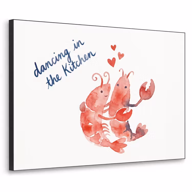 Art Frame - Dier - Dans - Liefde - Waterverf - Rood — 1