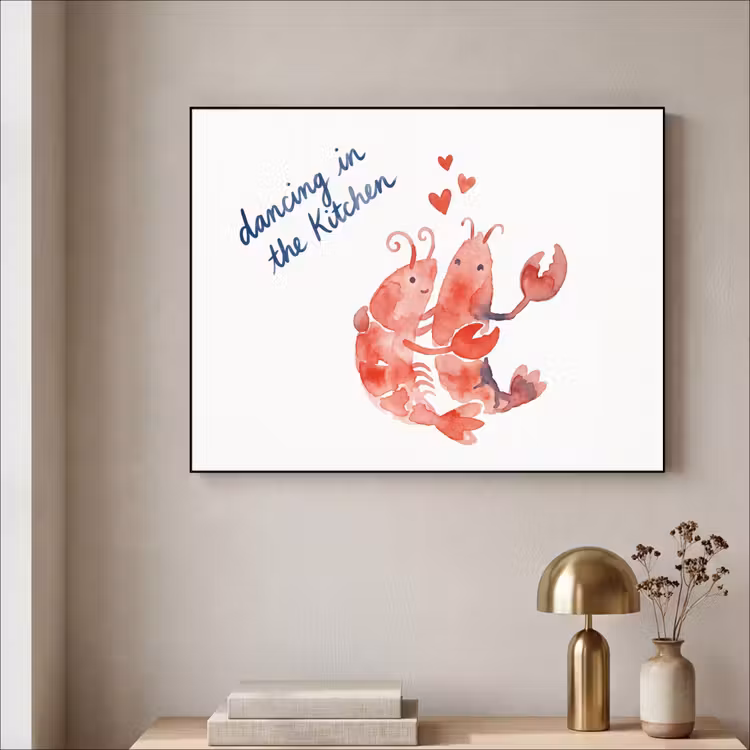Art Frame - Dier - Dans - Liefde - Waterverf - Rood — 3